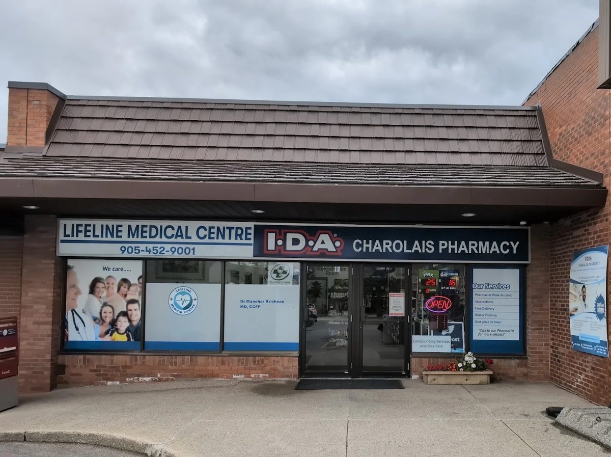 Charolais Compounding Pharmacy storefront in Brampton